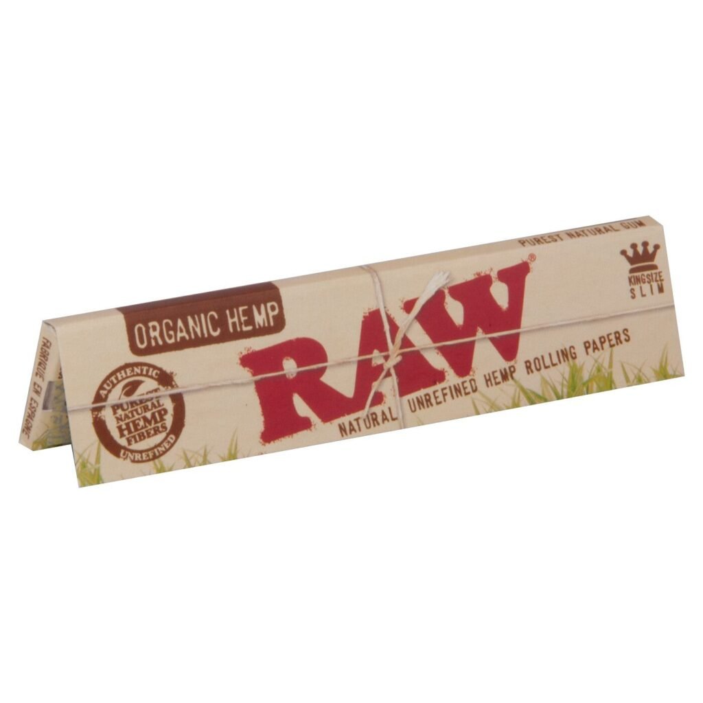 Raw King Size Slim გასახვევი ქაღალდი Organic Hemp