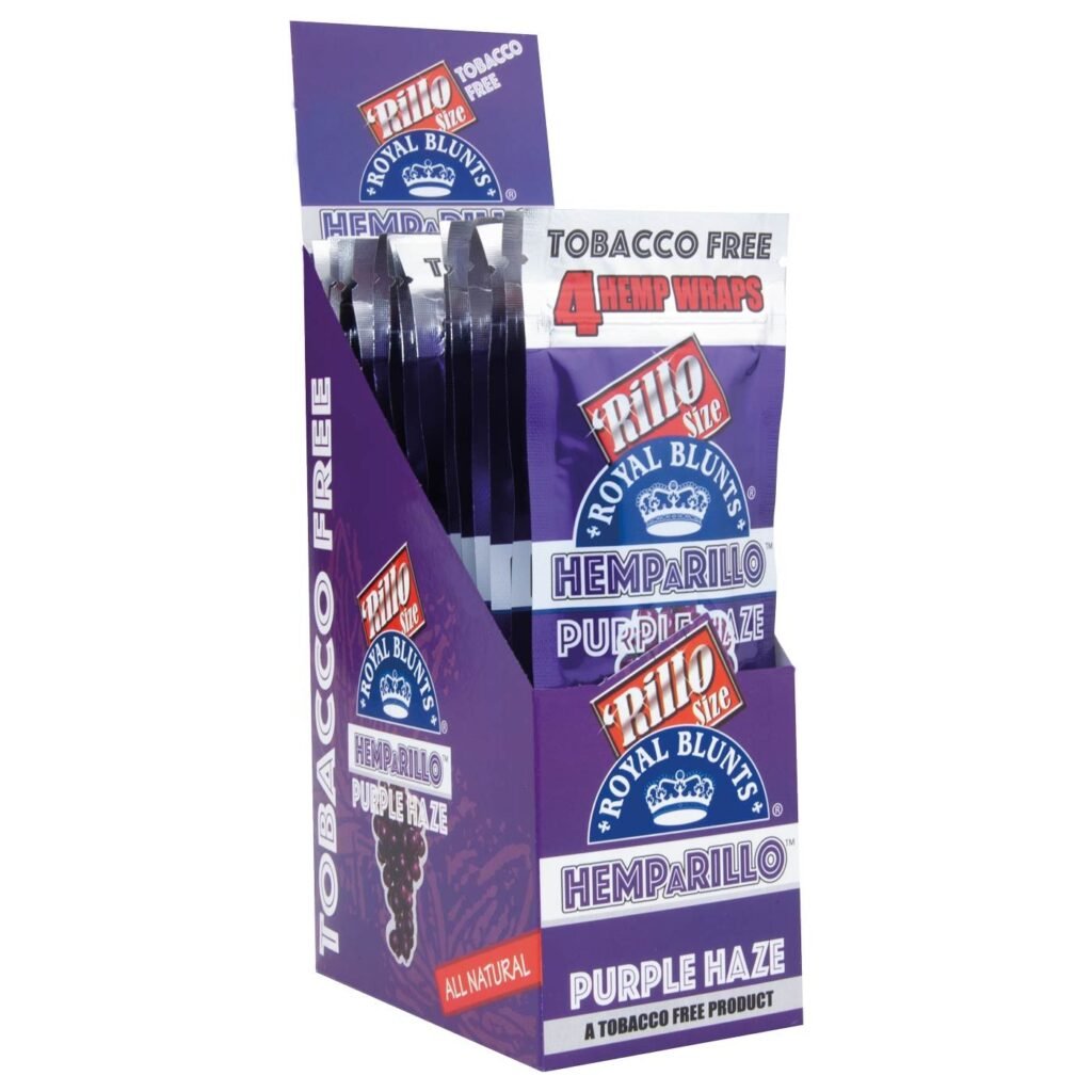 Royal Blunts გასახვევი Hemparillo Hemp Purple Haze 4x