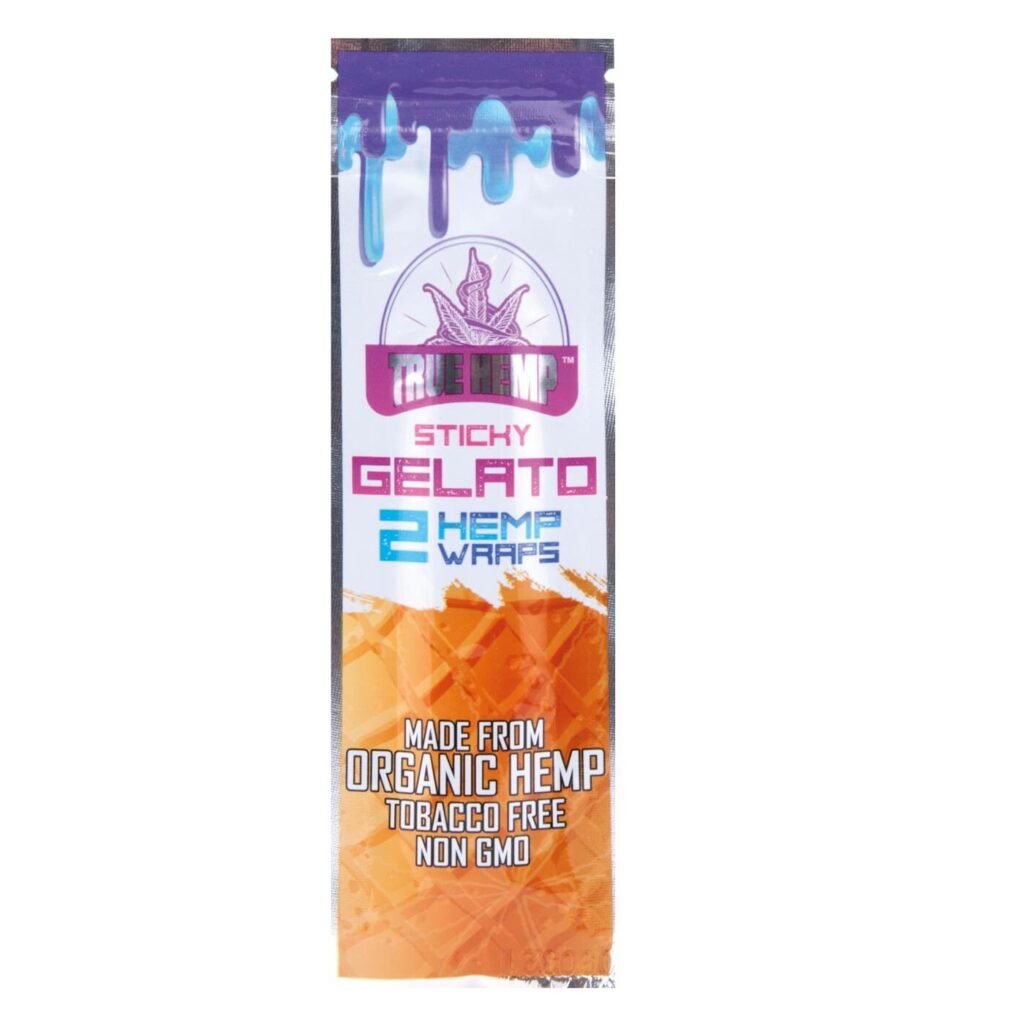 True Hemp გასახვევი Hemp Blunt Wraps Sticky Gelato 2ც.