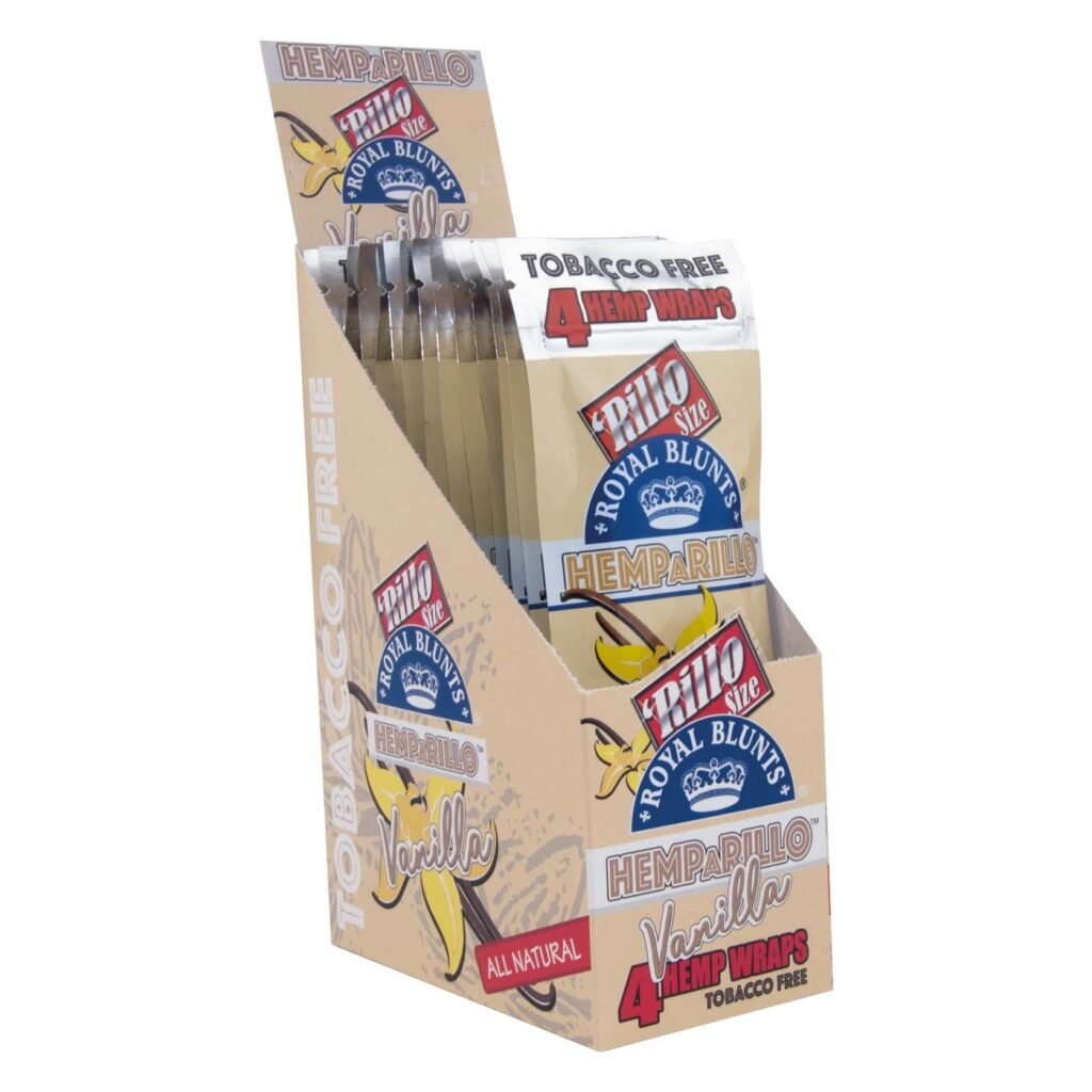 Royal Blunts Hemparillo Hemp Blunts Vanilla 4x
