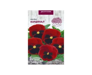 ვიოლას თესლი Viola CARDINAL (წითელი თვალით)