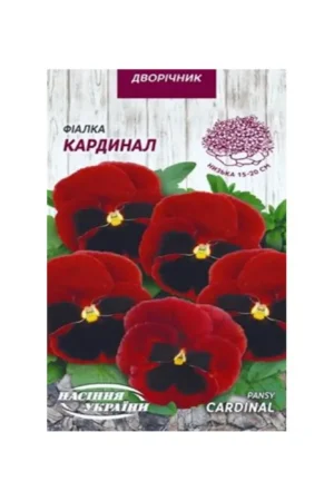 ვიოლას თესლი Viola CARDINAL (წითელი თვალით)